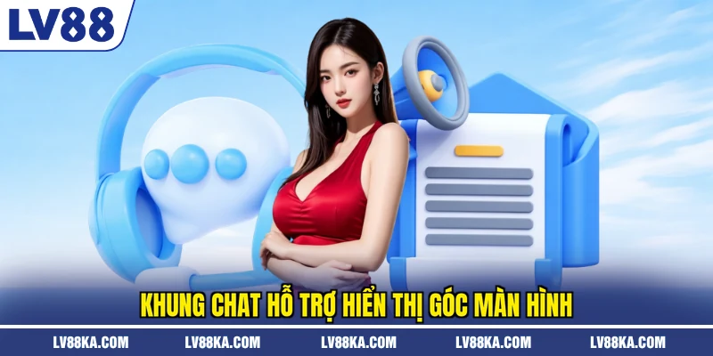 Khung chat hỗ trợ hiển ngay ở góc màn hình